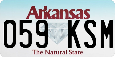 AR license plate 059KSM