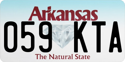 AR license plate 059KTA