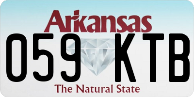 AR license plate 059KTB