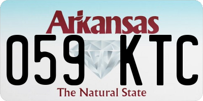 AR license plate 059KTC