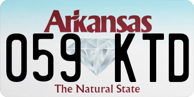 AR license plate 059KTD