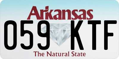 AR license plate 059KTF