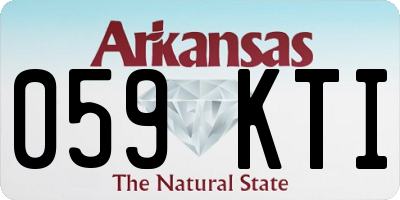 AR license plate 059KTI