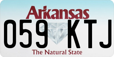 AR license plate 059KTJ