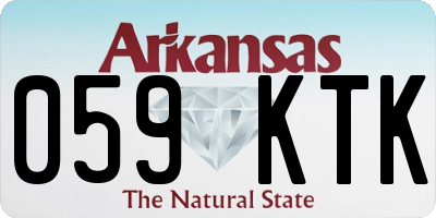 AR license plate 059KTK