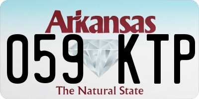 AR license plate 059KTP
