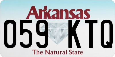 AR license plate 059KTQ