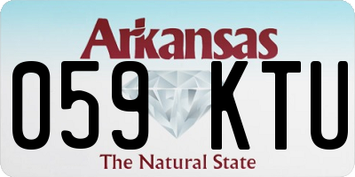 AR license plate 059KTU
