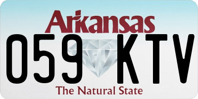 AR license plate 059KTV