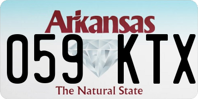 AR license plate 059KTX