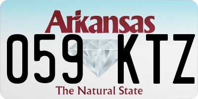 AR license plate 059KTZ