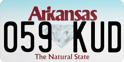 AR license plate 059KUD