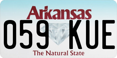 AR license plate 059KUE