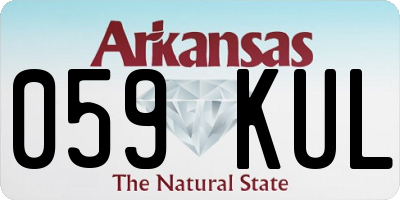 AR license plate 059KUL