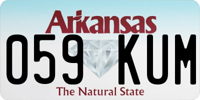 AR license plate 059KUM