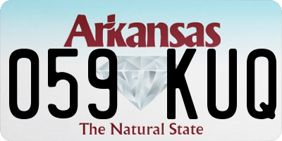 AR license plate 059KUQ