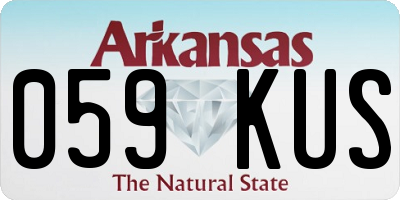 AR license plate 059KUS