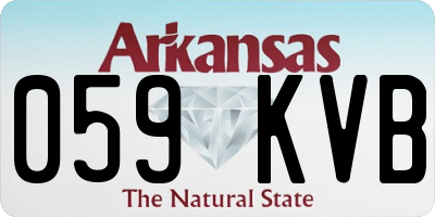 AR license plate 059KVB