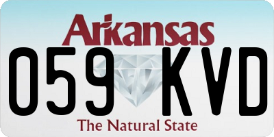 AR license plate 059KVD