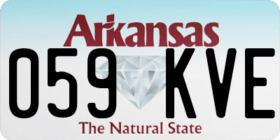 AR license plate 059KVE