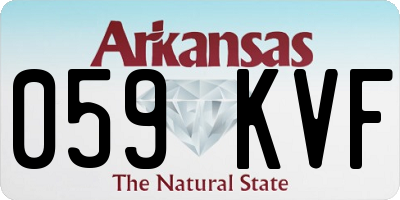 AR license plate 059KVF