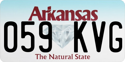AR license plate 059KVG
