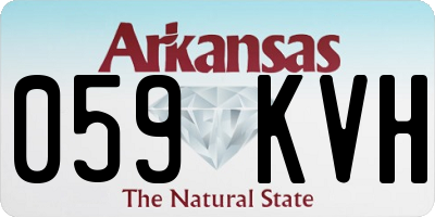AR license plate 059KVH