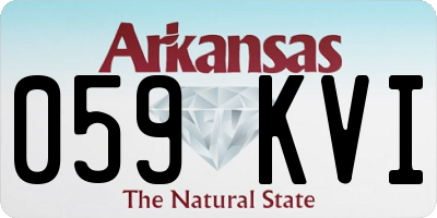 AR license plate 059KVI