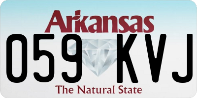AR license plate 059KVJ