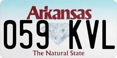 AR license plate 059KVL