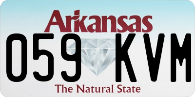 AR license plate 059KVM