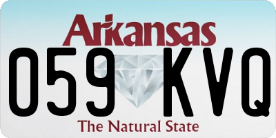 AR license plate 059KVQ