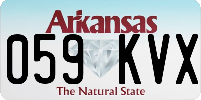 AR license plate 059KVX