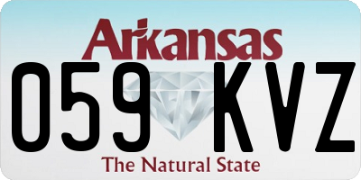 AR license plate 059KVZ