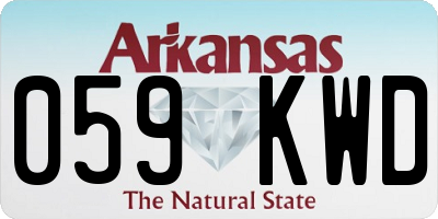 AR license plate 059KWD
