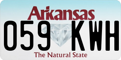 AR license plate 059KWH