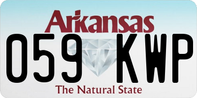 AR license plate 059KWP