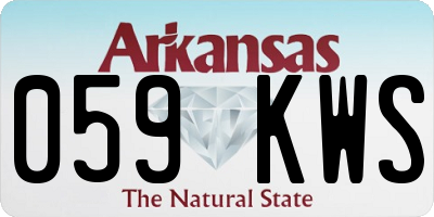 AR license plate 059KWS