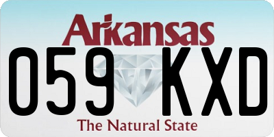 AR license plate 059KXD