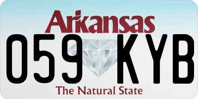 AR license plate 059KYB
