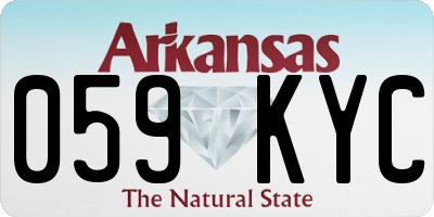 AR license plate 059KYC