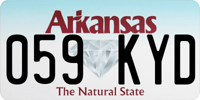 AR license plate 059KYD