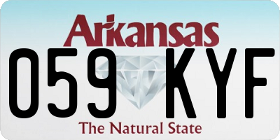 AR license plate 059KYF