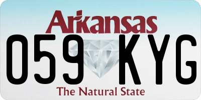 AR license plate 059KYG