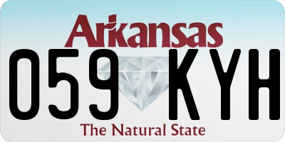 AR license plate 059KYH