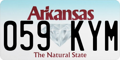 AR license plate 059KYM
