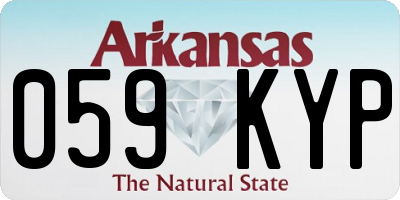 AR license plate 059KYP