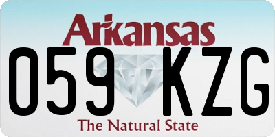 AR license plate 059KZG