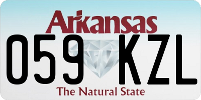 AR license plate 059KZL