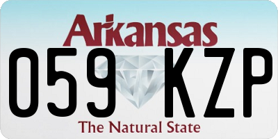 AR license plate 059KZP